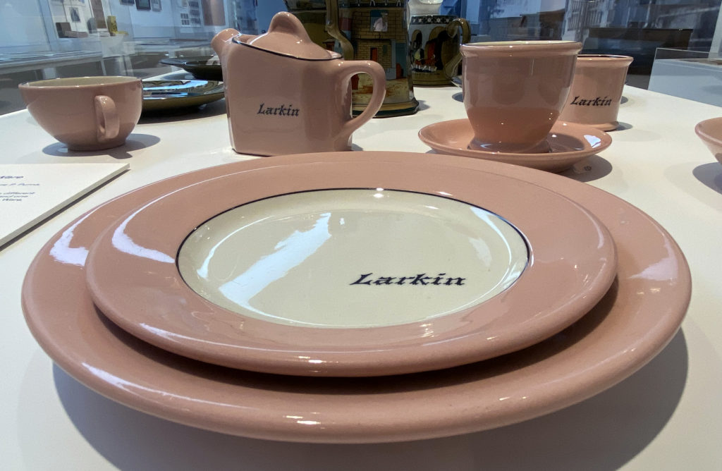 close up of Larkin brand dinner plates
